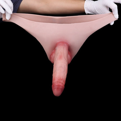 ED Improvement Wearable Penis Sleeve Panties – Realistic Silicone Texture for Girth & Length Enhancement