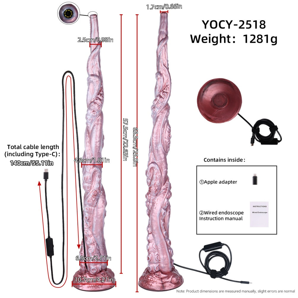 Visual Endoscope Fantasy Alien Tenticle Dildo – Smart Camera G-Spot & Orgasm Sex Toys for Women