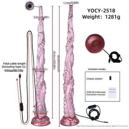 Visual Endoscope Fantasy Alien Tenticle Dildo – Smart Camera G-Spot & Orgasm Sex Toys for Women