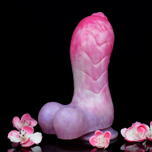 Spiral Fantasy Silicone Dragon Dildo with Suction Cup – G-Spot Stimulation Innovation Tool for Women