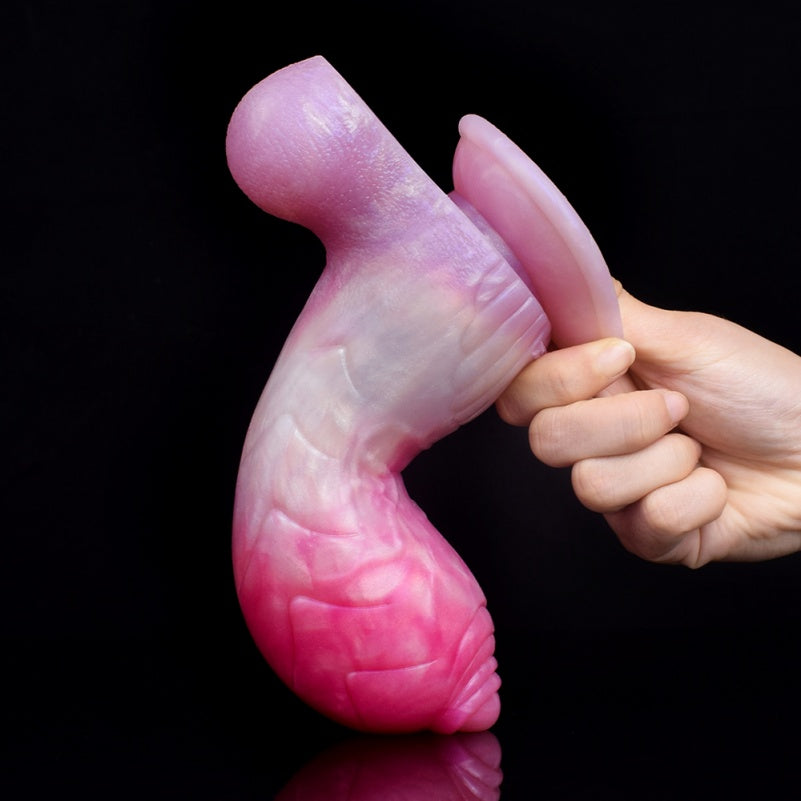 Gode ​​Dragon en silicone Spiral Fantasy avec ventouse – Stimulation du point G innovante pour femmes