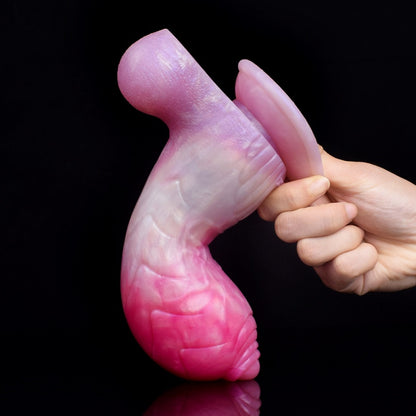Gode ​​Dragon en silicone Spiral Fantasy avec ventouse – Stimulation du point G innovante pour femmes