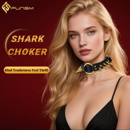 Ensemble de bondage Bettie en cuir noir avec collier à pointes – Convient aux harnais BDSM dominants/soumis