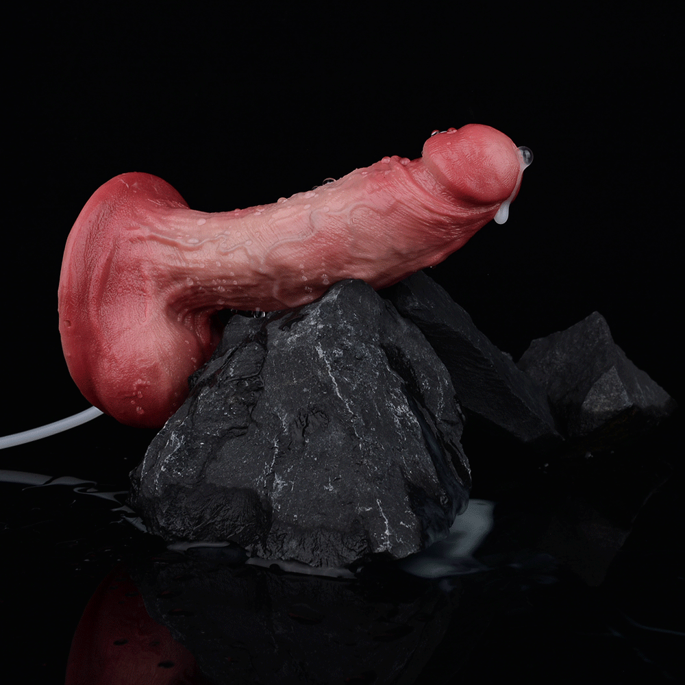 Meaty Silicone Realistic Squirt Dildo - Simulated Ejaculation Female Masturbation Toys