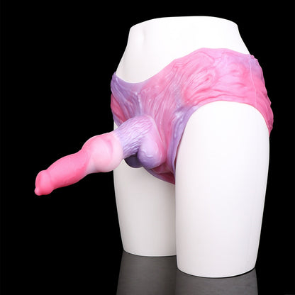 Fantasy Dog-Shaped Silicone Penis Sleeve Underwear – Secure and Firm-Fitting Penis Extension Gear