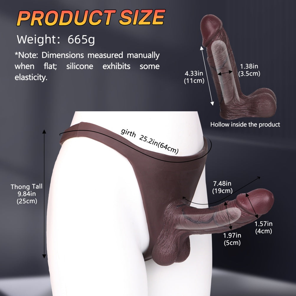 Penis Enlargement Realistic Sheath Underwear – Silicone Tool for Improving Male Performance