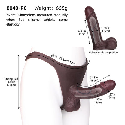 Penis Enlargement Realistic Sheath Underwear – Silicone Tool for Improving Male Performance