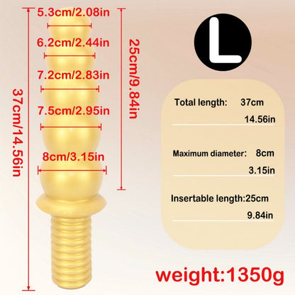 Handheld Fantasy Anal Beads Silikondildo - Weibliches Fisting-Expansions-Masturbationsspielzeug