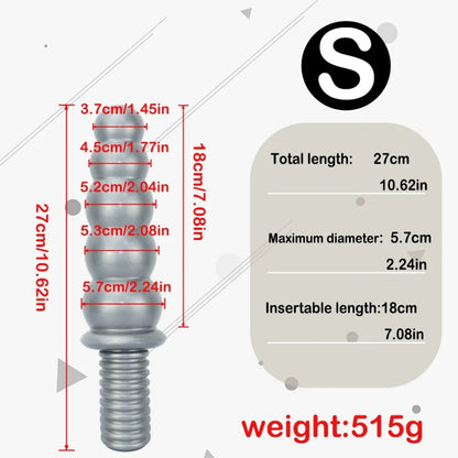 Handheld Fantasy Anal Beads Silikondildo - Weibliches Fisting-Expansions-Masturbationsspielzeug