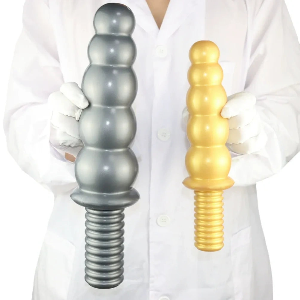 Handheld Fantasy Anal Beads Silikondildo - Weibliches Fisting-Expansions-Masturbationsspielzeug