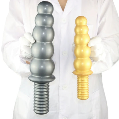 Handheld Fantasy Anal Beads Silikondildo - Weibliches Fisting-Expansions-Masturbationsspielzeug