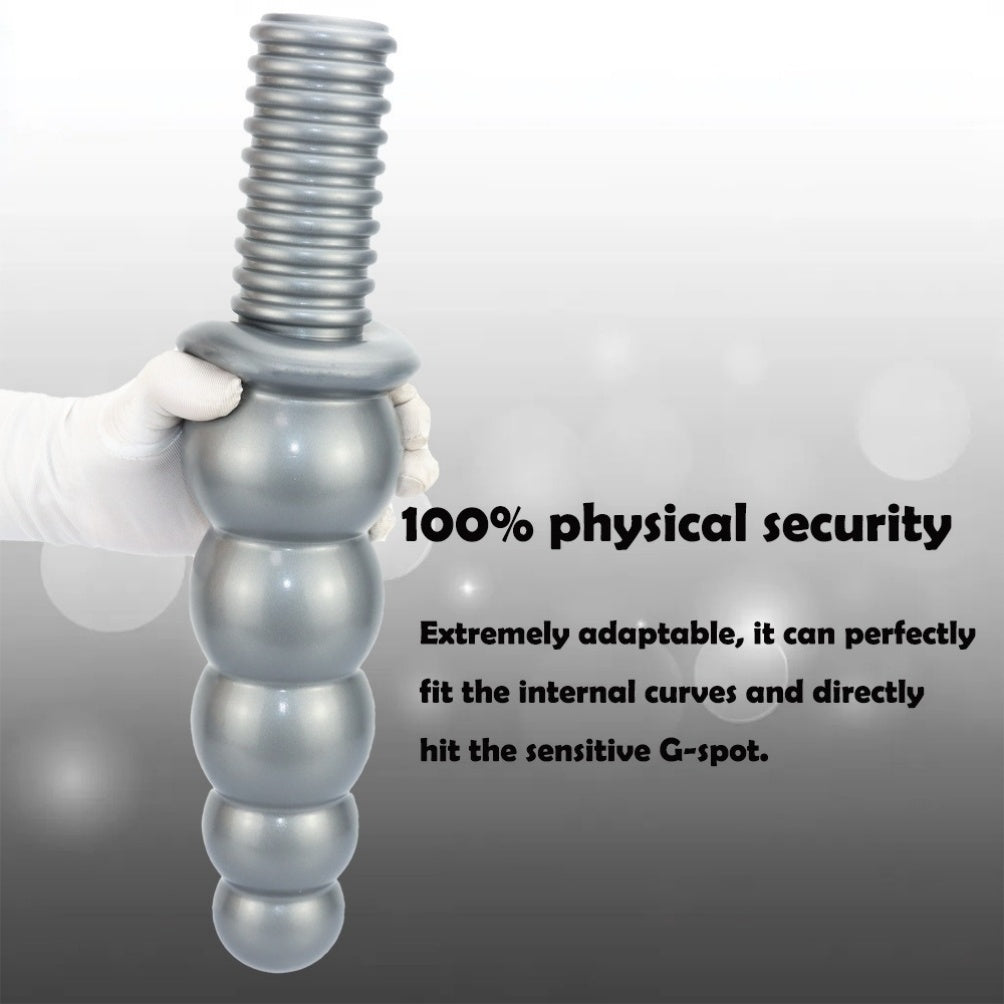 Handheld Fantasy Anal Beads Silikondildo - Weibliches Fisting-Expansions-Masturbationsspielzeug