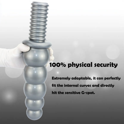 Handheld Fantasy Anal Beads Silikondildo - Weibliches Fisting-Expansions-Masturbationsspielzeug