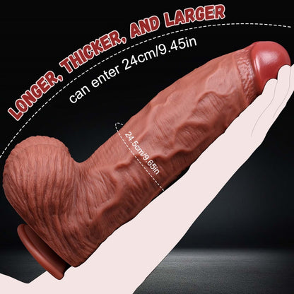 Fantasy Thick Big Dildo with Suction Cup - Vaginal Expansion & G-Spot Stimulation Sex Toys