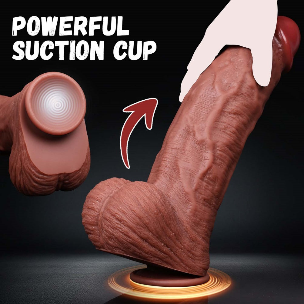 Fantasy Thick Big Dildo with Suction Cup - Vaginal Expansion & G-Spot Stimulation Sex Toys