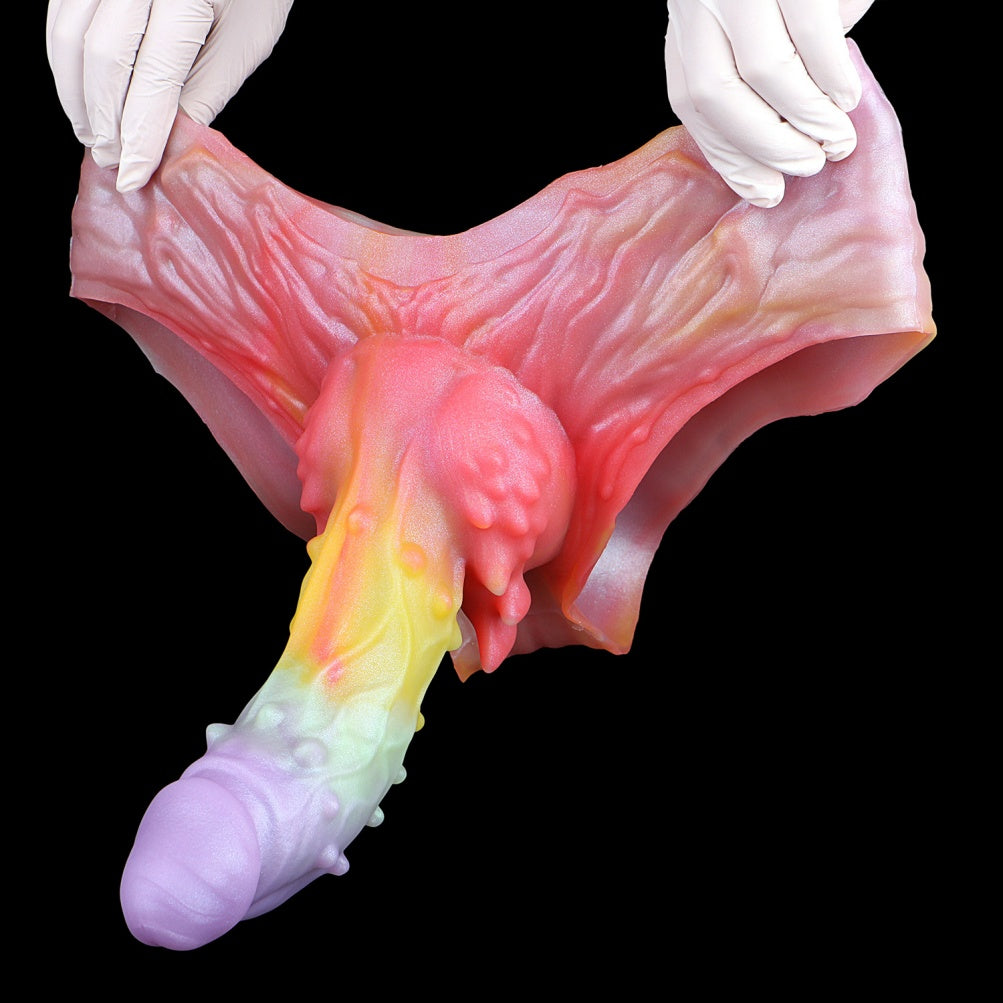 Touchpoint Fantasy Colorful Silicone Sheath Underwear – Male Penis Enlargement and Girth Enhancement Tool