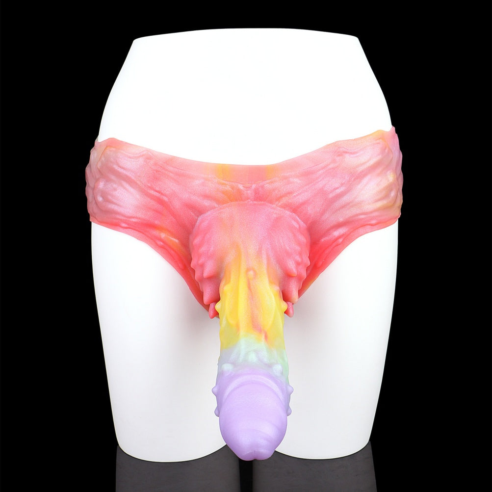 Touchpoint Fantasy Colorful Silicone Sheath Underwear – Male Penis Enlargement and Girth Enhancement Tool