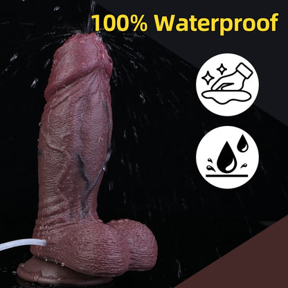 Fantasy Silicone Squirt Dildo with Suction Cup - 5.91-Inch Vaginal Stimulation Insertion Toy