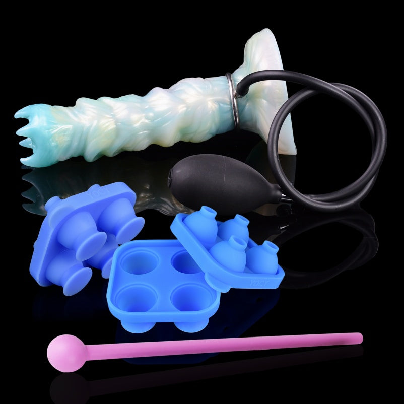 Spiral Silicone Fantasy Dildo Ovipositor – Female Anal and Vaginal Stimulator