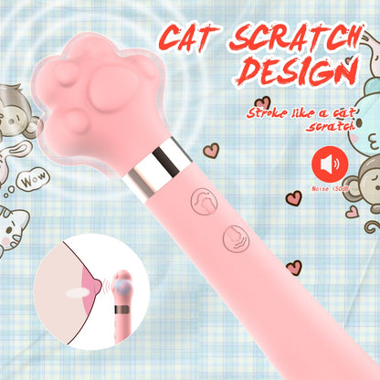 Fantasy Cat Paw G-Spot Vibrating Magic Wand – Insertable Female Vaginal Stimulator