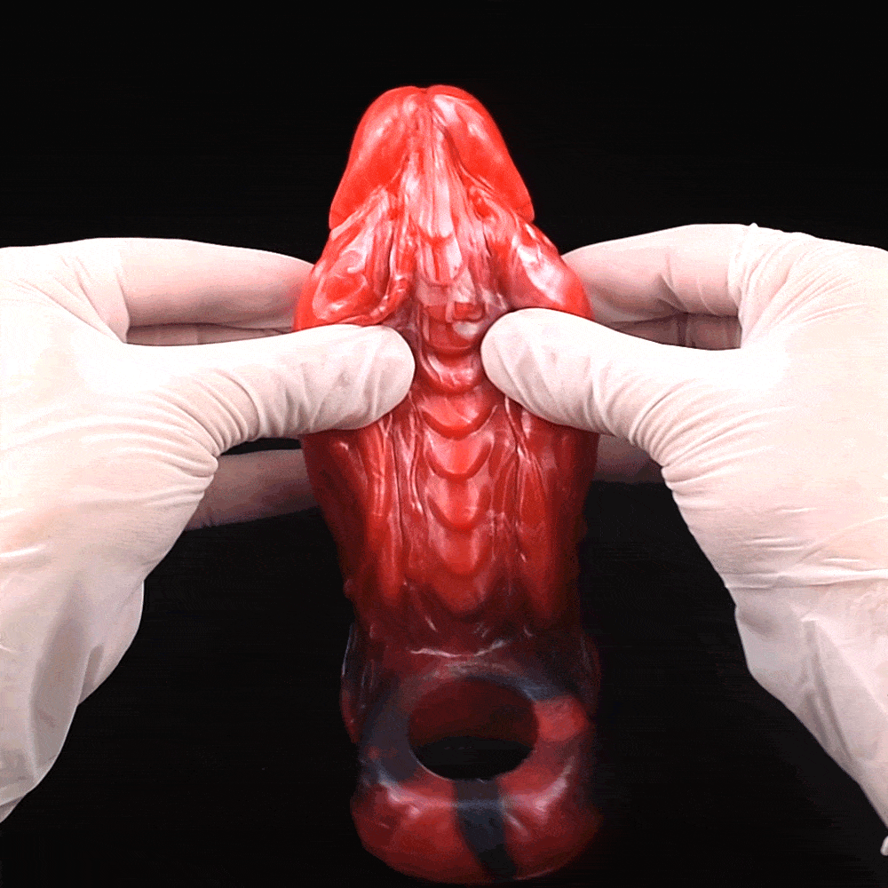 Dragondildo Vibrating Cock Sleeve - Fantasy Penis Sheath Extension Sex Toys for Men