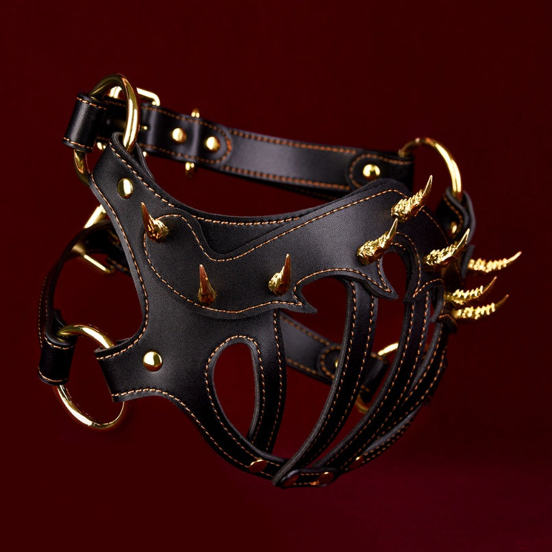 Fantasy BDSM Mask Bettie Bondage - Leather Gear Extreme Restraint Couple Sex Toys
