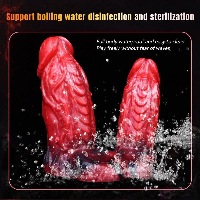 Dragondildo Vibrating Cock Sleeve - Fantasy Penis Sheath Extension Sex Toys for Men