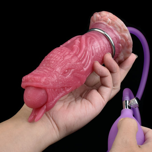 Fantasy Drakes Dick Ovipositor Anal Plug - Blood Red Silicone Bondage BDSM Sex Toys for Women