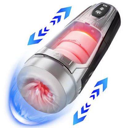 Automatic Male Masturbator Cup - 7-Mode Thrusting & Vibrating Stroker for Blowjob Experience