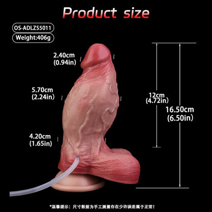 Giant Fantasy Squirting Dildo – Vaginal Expansion with Ejaculation Simulation Toy