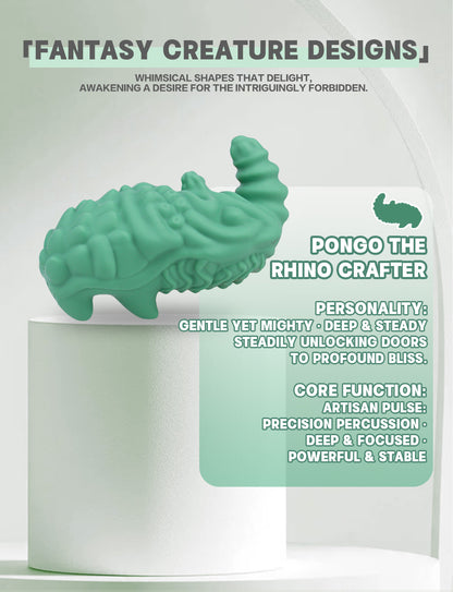 Fantasy Rhino Silicone Grinder Sex Toy – Clitoral Stimulation Vibrator for Women Masturbating