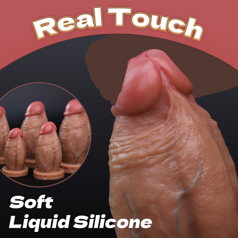 Realistic Giant Dildo for Extreme Expansion – Soft Silicone Monster Cock with Suction Cup