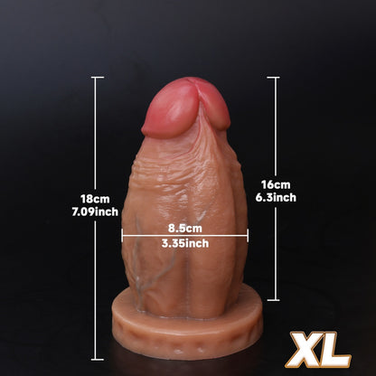 Realistic Giant Dildo for Extreme Expansion – Soft Silicone Monster Cock with Suction Cup