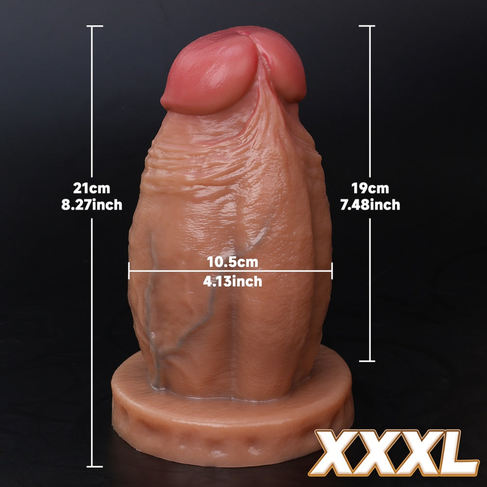 Realistic Giant Dildo for Extreme Expansion – Soft Silicone Monster Cock with Suction Cup