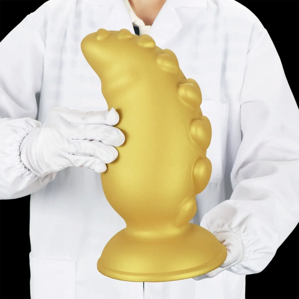 Fantasy-Silikon-Alien-Faust-Dildo – Spiral-Herz-Texturierter Riesendildo für extreme vaginale Dehnung &amp; G-Punkt-Ekstase