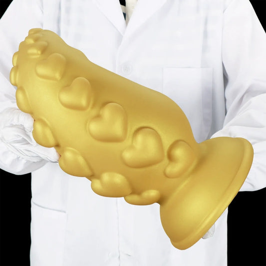 Fantasy Silicone Alien Fist Dildo – Spiral Heart-Textured Giant Dildo for Extreme Vaginal Expansion & G-Spot Bliss