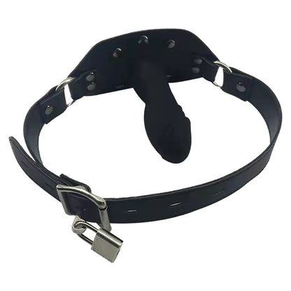 Ball Gag BDSM Toys - Inflatable Butt Plug Leather Buckle Oral Sex Toys