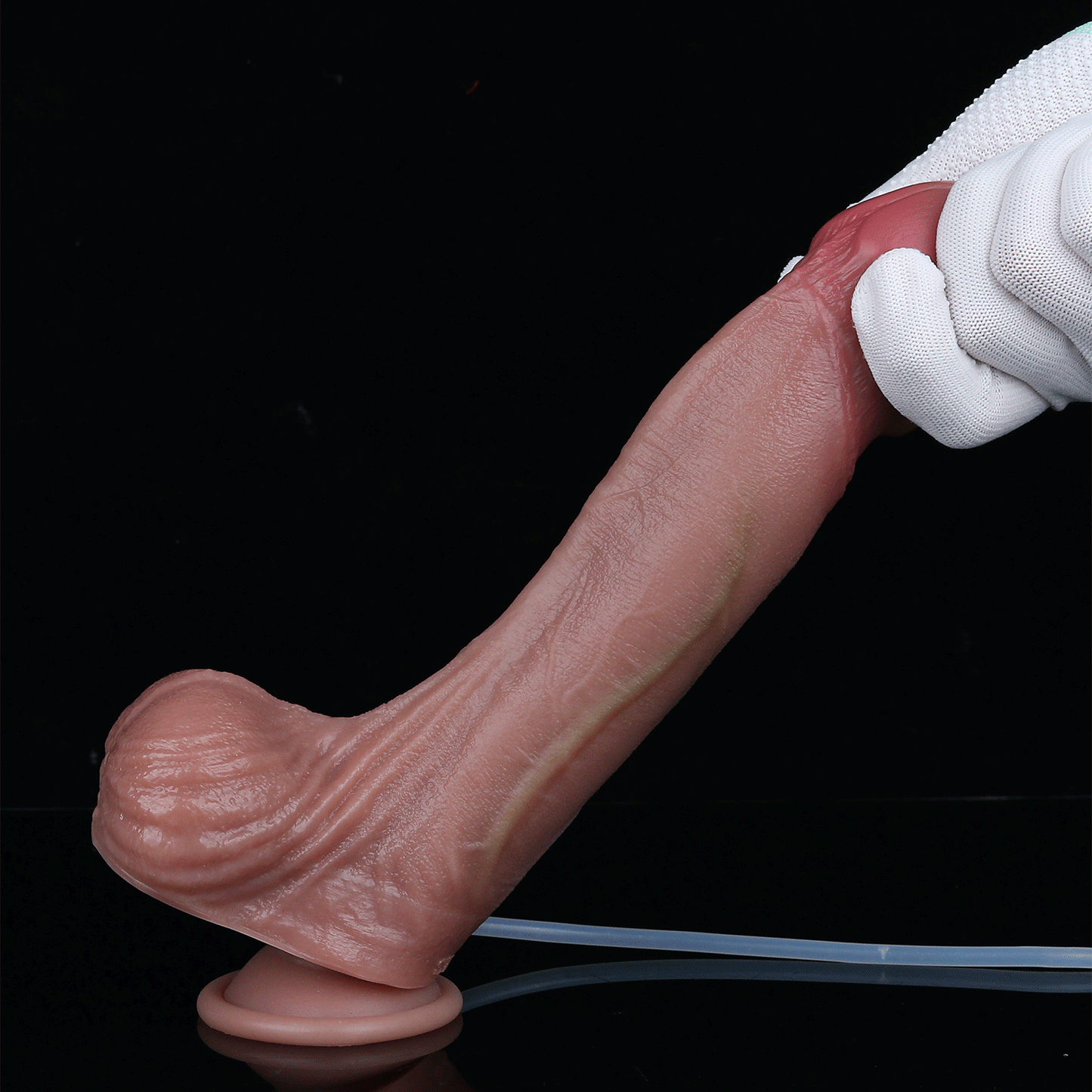 Realistic Squirting Dildo with Suction Cup – Dual-Layer Silicone Experience for Orgasmic Massage