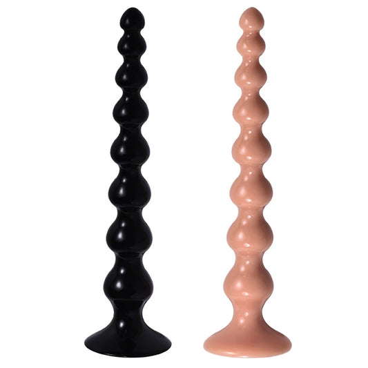 14 Zoll lange Analkugeln Butt Plug - Silikondildo Sexspielzeug für Männer Frauen