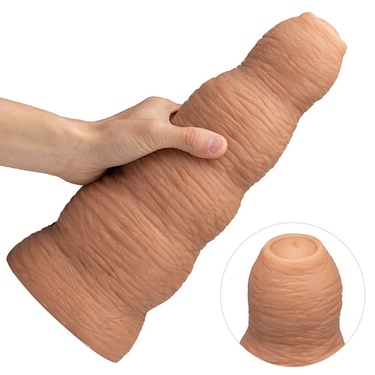 Godemiché anal avec énorme prépuce - Godemiché géant réaliste de 12,7 pouces - Jouets anaux pour point G