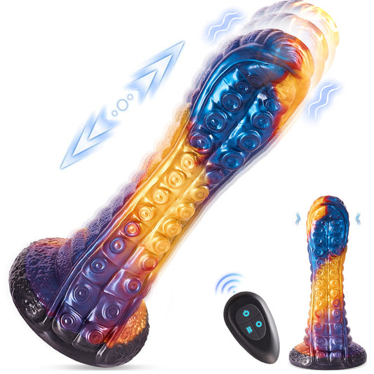 Exotic Fantasy Dildo Thrusting Vibrator - Huge Monster Remote Control Vibrating Dildos&nbsp;