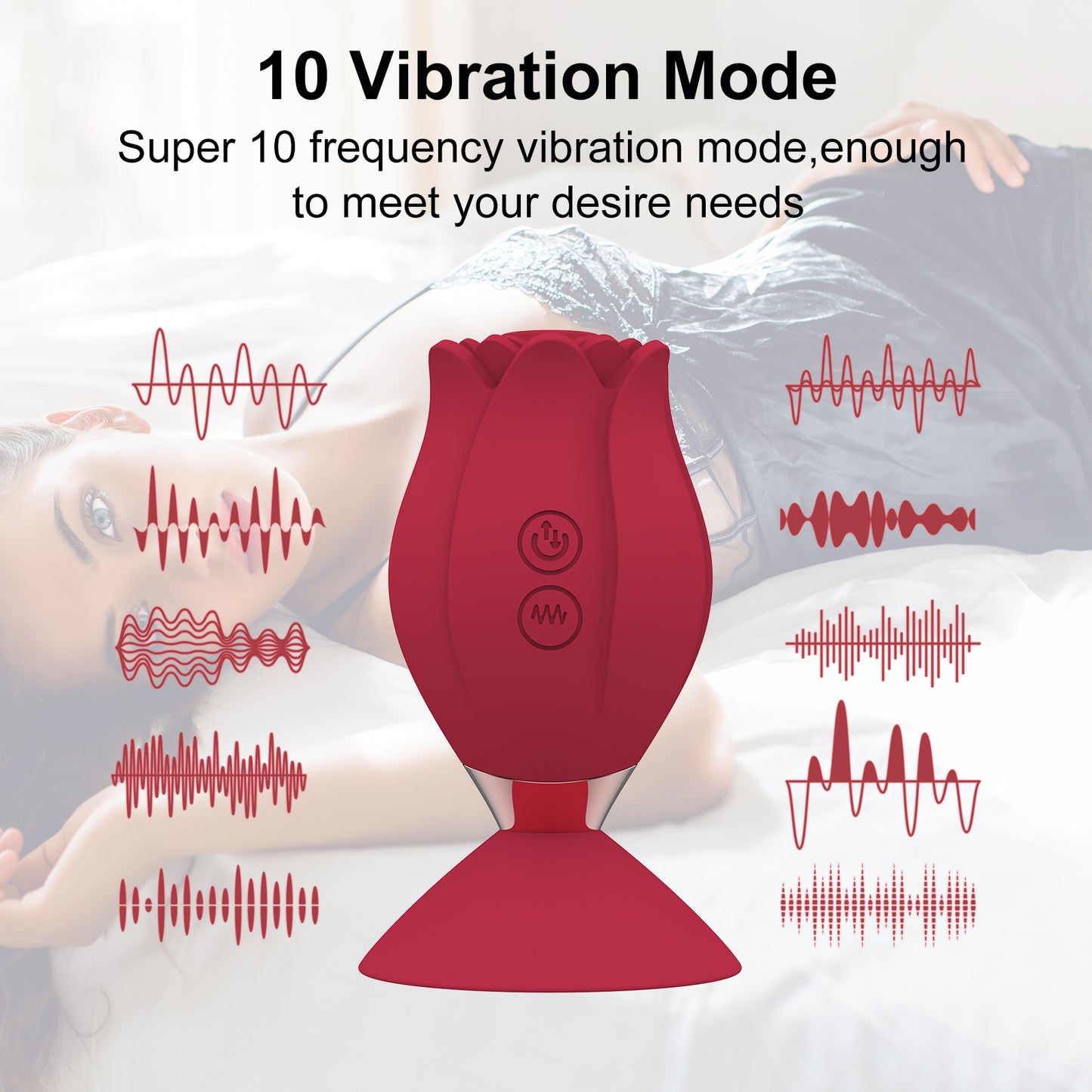 Rose Toys mit Saugnapf zum Saugen der Klitoris – kraftvolle Stimulation des Klitoris-Saugers