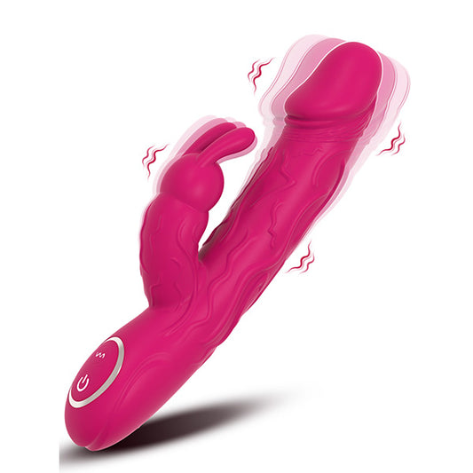 Rabbit Dildo Vibrator - Realistic Glan G Spot Clitoral Stimulator Female Sex Toys