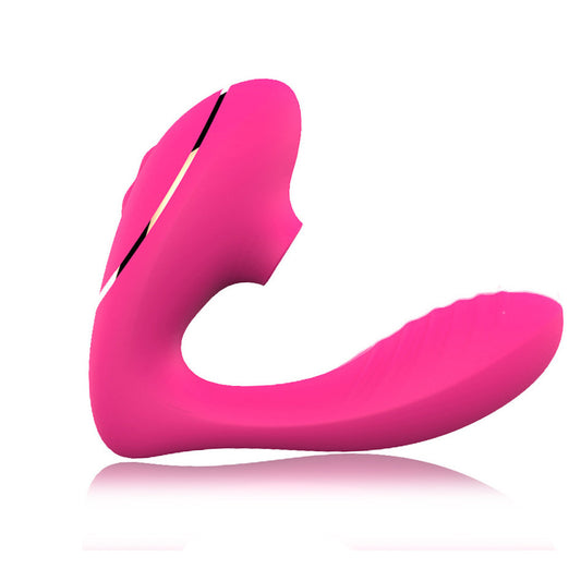 Clit Sucking Vibrating Anal Dildo - Double End Clitroral G Spot Prostate Massager
