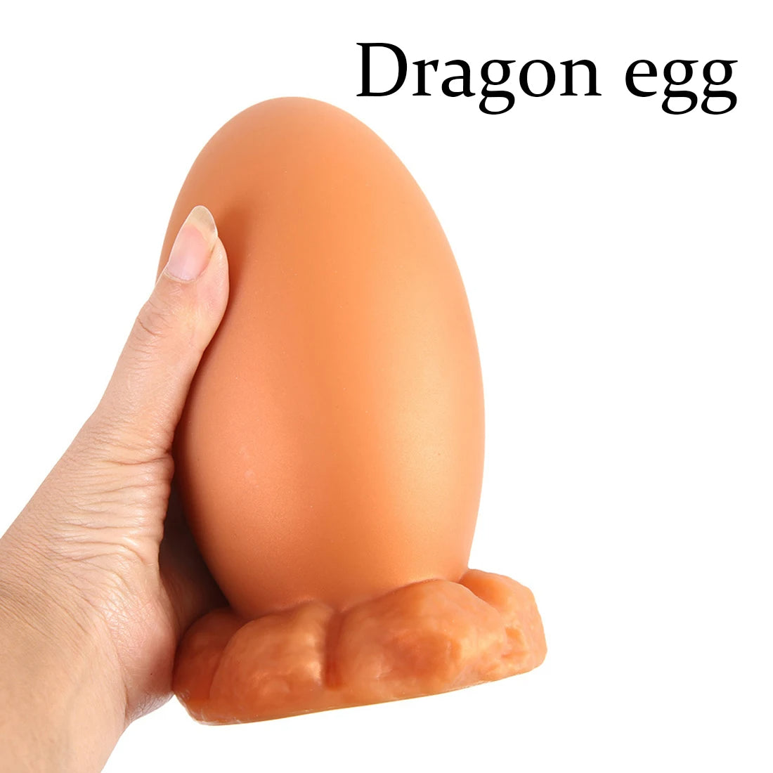 Gode ​​anal en silicone souple - Jouets pour adultes dilatateur de plug anal en forme d'œuf de dragon réaliste