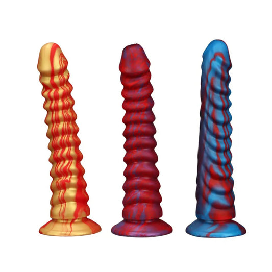 Exotic Tentacle Knotting Women Masturbating - Big Threads 8 inch Monster Dildos Sex Toys