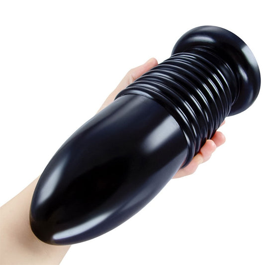 Big Bullet Anal Dildo Butt Plug - Soft Suction Cup Hands-free Sex Toys for Women Men
