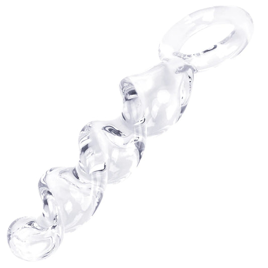 Glass Dildo Butt Plug - Pyrex Crystal G-spot Anal Sex Toys for Women Men