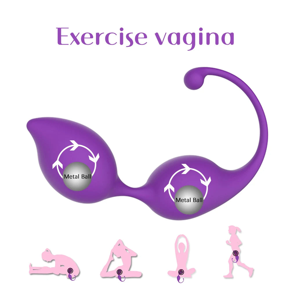 Medizinischer Silikon-Kegelball – vibrierendes Höschen mit Metallball, vaginale Straffungsübung