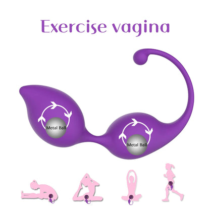 Medizinischer Silikon-Kegelball – vibrierendes Höschen mit Metallball, vaginale Straffungsübung